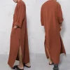 thobes jubba pour hommes musulmans, pakistan, dubaï, kaftan, abaya, robes, vêtements islamiques, arabie saoudite, blouse longue noire