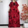 abayas musulmanes en pur coton pour femmes, robe africaine à manches courtes, robes islamiques avec turban, haute qualité