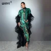 WINYI mode boho robe avec écharpe longue Femme abaya dubaï luxe fête caftan musulman femmes vêtements abaya dubaï luxe