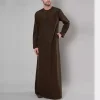 robe musulmane à manches longues pour hommes, vêtements pour hommes, mode arabe saoudien, abaya, robes islamiques, kaftan pakistan, caftan musulman, 2024