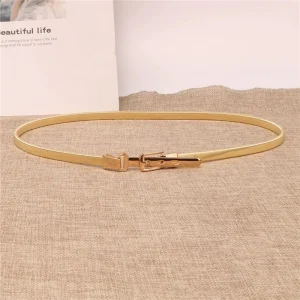 Ceinture de jupe décorative pour femmes, ceinture de taille en métal pour robe, ceinture de mode, ceinture élastique en chaîne en métal