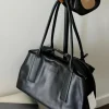Sac fourre-tout en cuir pour femmes, tendance 2025, Simple, grande capacité, sac à bandoulière latéral, sacs à main et nouveau sac pour femmes