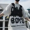 sac de taille hip hop hip hop gilet sac fonctionnel streetwear streetwear sac de poitrine décontracté grande capacité sac de poitrine sports de plein air