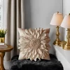 housses de coussin décoratives beiges pour canapé, taie d'oreiller tournesol 3d, luxe, fait à la main, style bohémien, taupe
