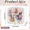 20 pièces/boîte portable créatif fleur punaises fleur mur punaises 3d conseil mignon punaises pour bricolage photo mur affiche déco