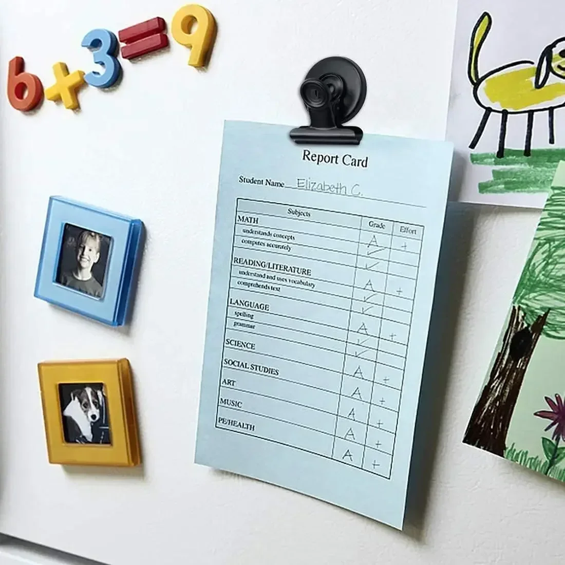 Aimants de réfrigérateur aimants de réfrigérateur Clips magnétiques liste détaillée robuste affichage attaches en papier sur la maison et le bureau