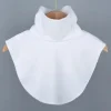 faux col roulé en modal pour femmes, extensions hijab islamique, couleur unie, faux col, demi haut, chemisier détachable, chauffe cou