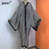 winyi col en v afrique robe femmes boho décontracté caftan vintage robe de soirée plage couvrir abaya dubaï luxe abaya femme musulmane