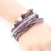 Ensemble de bracelets élastiques multicouches pour femmes, perles colorées, bracelets empilables bohèmes, cadeau de bijoux de carillon