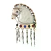 broches vintage cheval en strass pour femmes, glands unisexes, épingles cheval du zodiaque, sac à dos de fête de banquet, cadeaux, accessoires bijoux