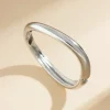 bracelet pour femmes 2024 design sense mode tendance métal lisse goutte d'eau câlin bijoux pulseras mujer argent sterling 925 fille
