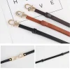 ceinture fine en cuir pu pour femme, ceinture élégante, ceinture en alliage, ceinture réglable, mode féminine
