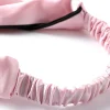 100% naturel mûrier soie bandeau luxe soie élastiques torsadé tête enveloppement bandeau écharpe style bohème femmes cheveux accessoires