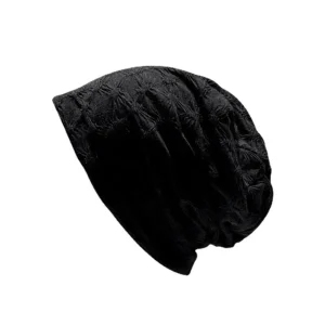 Chapeau ample décontracté, bonnet de soins capillaires, bonnet de nuit, pull, couleur unie, Turban Hijab, pour l&rsquo;extérieur