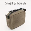 pochette de ceinture pour hommes et femmes, pochette edc à fermeture éclair ykk, sac de ceinture, sac de taille pour la randonnée, résistant à l'eau, toile cirée
