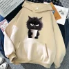 sweat à capuche chat imprimé femmes sweat à capuche hip hop doux sweat décontracté polaire sweats surdimensionné femmes streetwear sweats à capuche