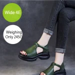 Sandales compensées d&rsquo;été à bout ouvert pour femmes, chaussures romaines ajourées, sangle à plateforme, confortables, fond épais, chaussures décontractées