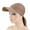 casquette hijab de baseball pour femme, chapeau de soleil musulman, Écharpe ronde, bandana chimana, turban, nouvelle mode