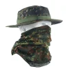 Écharpe tactique extérieure allemande tachetée camouflage, masque d'équitation de protection solaire", "chapeau de pêcheur", casquette,