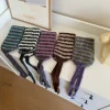 Écharpe rayée rétro pour femmes, foulard chaud d'hiver, protège oreilles pour dames, pour l'extérieur, résistant au froid, bandeaux