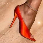 Sandales à talons hauts pour femmes, nouvelle mode, pantoufles Sexy pour dames, Mules Stiletto à bout ouvert, chaussures de défilé pour Banquet, été 2025
