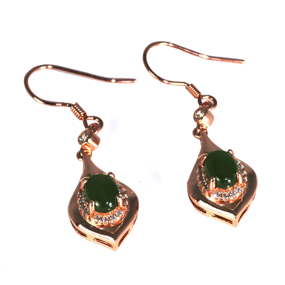 Boucles d'oreilles en argent 925, bijoux en pierre naturelle, Jade, minimaliste, élégance géométrique, pour femmes, bijoux de noël