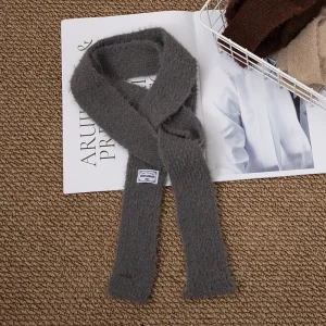 Accessoire de mode écharpe unisexe femmes longue écharpe coréenne mince écharpe délicate pour les tenues d&rsquo;automne voyage d&rsquo;affaires quotidien décontracté