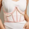Ceinture Ultra Large Vintage en Perles pour Femme, Tissage de Gril, Taille Haute, Accessoires pour Robes