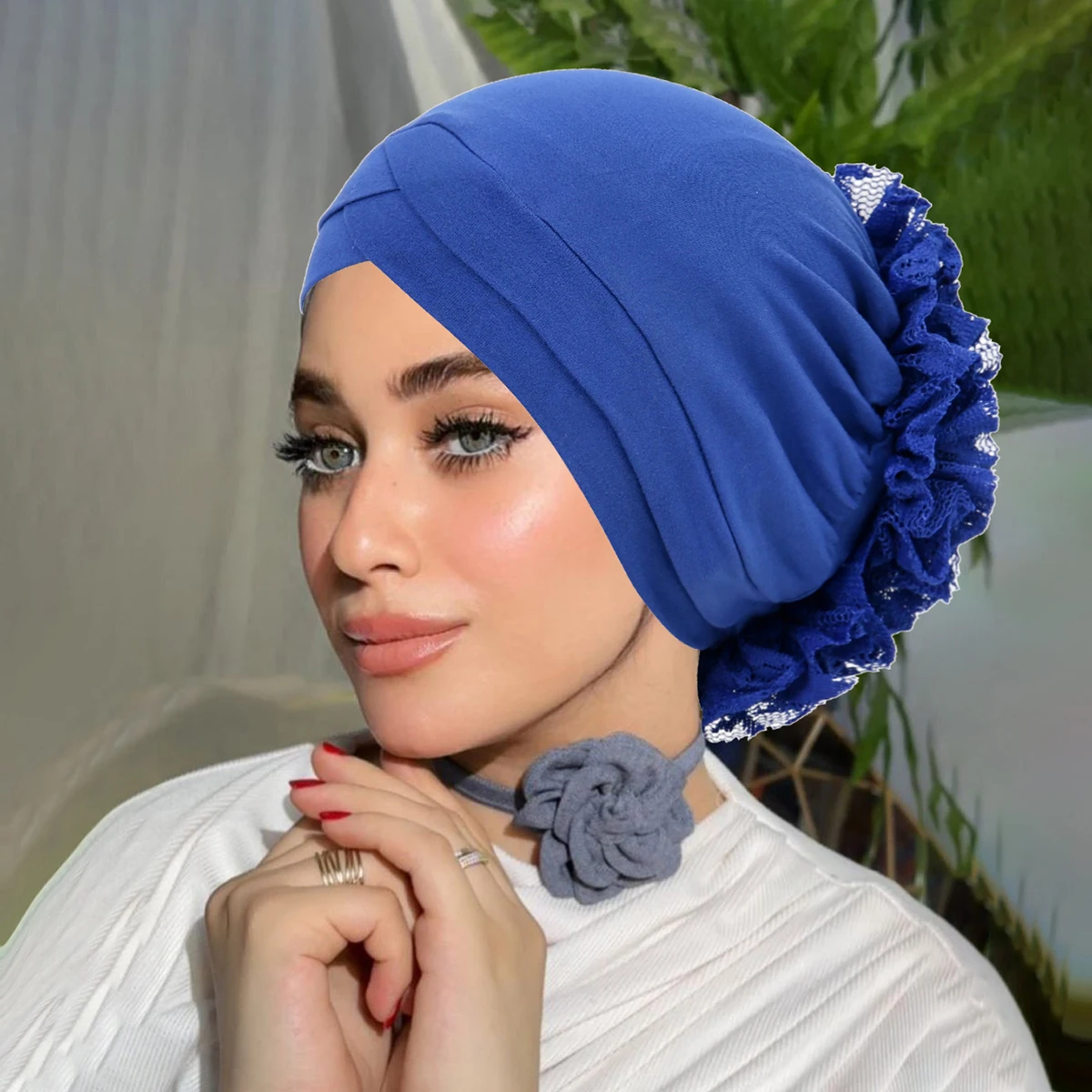 femmes musulmanes hijab cancer chimio casquettes fleur turban casquette perte de cheveux foulard à la mode dames hijabs bonnet chapeaux