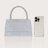 sac de dîner pour femmes élégant, léger, simple et brillant, associé à des charmants colliers, bracelets et boucles d'oreilles en strass, magnifique pochette pour femmes, est un portefeuille parfait pour les fêtes, les mariées et les étudiants il est un meilleur cadeau pour tout le monde.