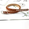 punk élégant ceinture accessoires gothique pour hommes boucle en métal pu cuir rivet taille ceintures taille sangle femmes ceinture