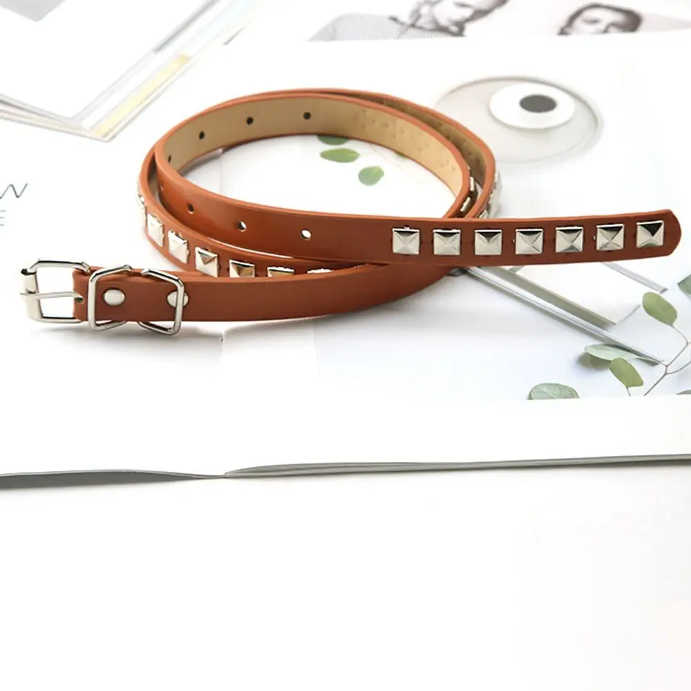 punk élégant ceinture accessoires gothique pour hommes boucle en métal pu cuir rivet taille ceintures taille sangle femmes ceinture