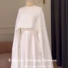 eighale – robe de mariée arabe, manches longues, ligne a, col rond, musulmane, simple, blanc, ivoire, personnalisée