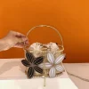 femmes soirée pochettes fleur paillettes sac à main boutique à la main bling strass métal cage sacs à main sacs à main de mariage