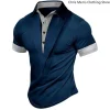 t shirt surdimensionné de sport respirant pour hommes, t shirt à manches courtes à col henley pour hommes, polo polyvalent et décontracté respirant