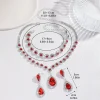 brida – ensemble de bijoux goutte d'eau en cristal et strass, boucles d'oreilles à pampilles brillantes et exquises, bracelet en diamant, collier de luxe pour banquet
