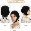 bonnet sous cou hijab pour femmes, couverture complète musulmane islamique, voile en tissu de soie, bonnet turban, sous écharpe, accessoire du ramadan, usage quotidien, 1 pièce