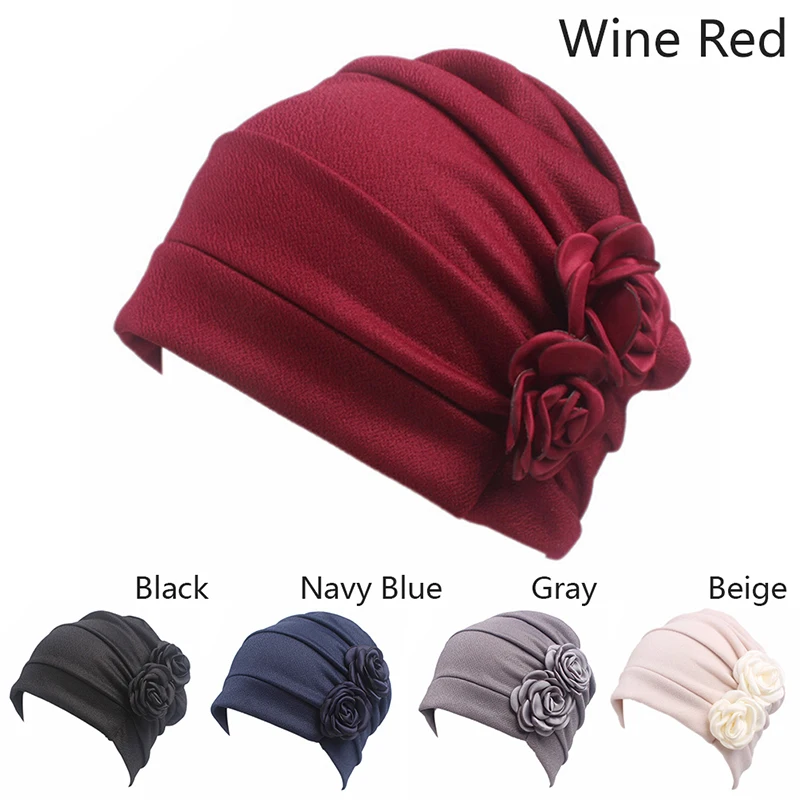 nouveau femmes hijab turban chapeau dame cancer chimio perte de cheveux casquette tête écharpe enveloppement couverture