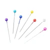 Épingles à coudre rondes, 800 pièces, mélange de couleurs, perle, tête ronde, fleuristes, bricolage, broche de positionnement, décoration de bouquet de mariage