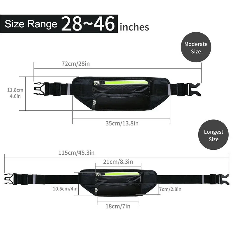 sport trail course ceinture taille sac hydratation jogging pochette bouteille d'eau fanny pack hommes femmes gymnastique fitness cyclisme argent ceinture sacs