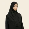nouveau instantané prêt à porter hijab femmes musulmanes extensible sport jersey hijab foulards malaisie chapeaux casquettes
