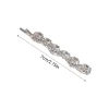barrettes en strass brillants, pinces à cheveux de luxe à la mode pour femmes, épingles à cheveux couleur argent pour filles, accessoires bijoux pour cheveux