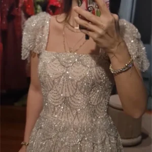 FATAPAESE Haute Couture robe perles exquises pierres à plusieurs niveaux robes de bal de soirée de luxe arabe dubaï robes pour la fête de mariage