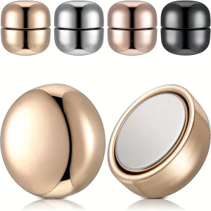 Épingles magnétiques pour foulard pour femme, aimants pour vêtements polyvalents, clips circulaires, ensemble de 4 pièces Épingles magnétiques pour foulard pour femme, aimants pour vêtements polyvalents, clips circulaires, ensemble de 4 pièces