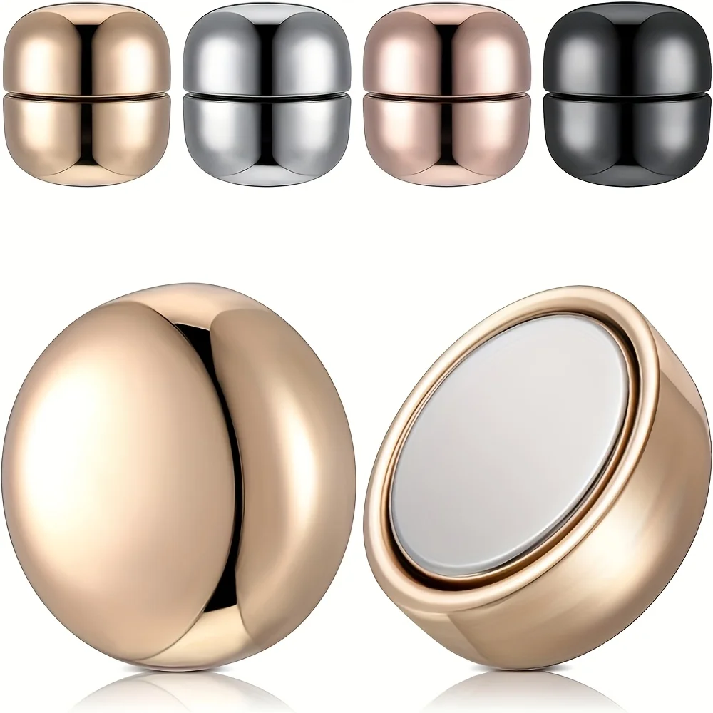 Épingles magnétiques pour foulard pour femme, aimants pour vêtements polyvalents, clips circulaires, ensemble de 4 pièces Épingles magnétiques pour foulard pour femme, aimants pour vêtements polyvalents, clips circulaires, ensemble de 4 pièces