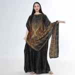 2025 été nouveau décontracté élégant rétro Style bohème jupe longue malaisie robes amples musulman Abaya automne robe d&rsquo;été