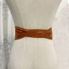 ceinture boho en faux cuir pour femmes, avec nœud papillon, style obi, ceinture cintrée, noire, marron, large, corset
