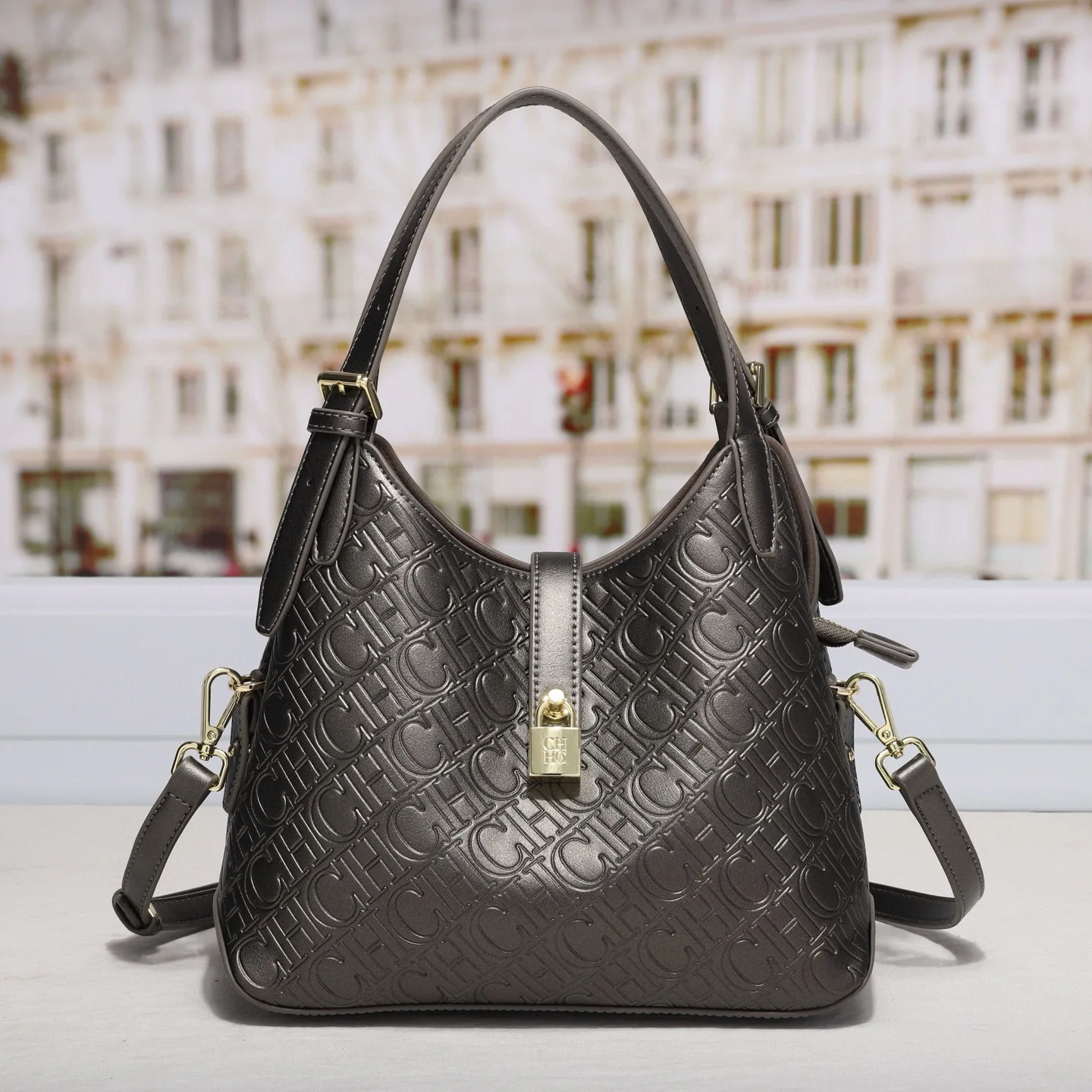 ch sac seau vintage pour femmes, bandoulière sous les bras, fourre tout chic pour le quotidien, élégant et spacieux, nouvelle collection 2025 