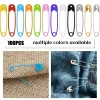 Épingles de sûreté en métal coloré, 120 pièces, avec boîte de rangement, petites épingles de sûreté pour vêtements, bricolage, épingles artisanales, accessoires de couture
