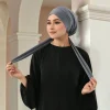 nouvelles bretelles foulards hijab instantané écharpe pour femmes châle extensible plaine bandeau musulman mode longues enveloppes islam turban